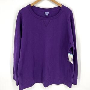 Laura Scott Woman Purple Pullover Size 1X NWT